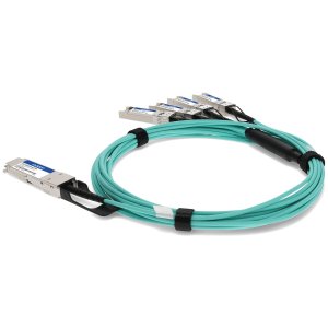 AddOn Networks ADD-QCISHPA-AOC7M InfiniBand/fibre optic cable 7 m QSFP+ 4xSFP+ Aqua colour