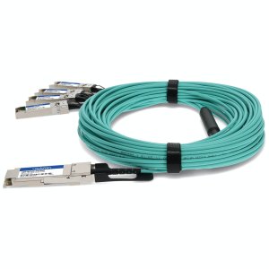 AddOn Networks ADD-QCISIN-AOC30M InfiniBand/fibre optic cable 30 m QSFP+ 4x SFP+ AOC Aqua colour