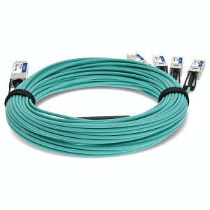 AddOn Networks ADD-QCISIN-AOC30M InfiniBand/fibre optic cable 30 m QSFP+ 4x SFP+ AOC Aqua colour