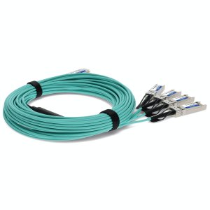 AddOn Networks ADD-QCISIN-AOC30M InfiniBand/fibre optic cable 30 m QSFP+ 4x SFP+ AOC Aqua colour