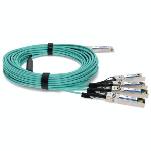 AddOn Networks ADD-QCISIN-AOC30M InfiniBand/fibre optic cable 30 m QSFP+ 4x SFP+ AOC Aqua colour