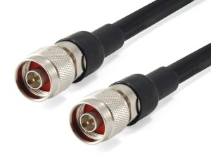 LevelOne 5m Antenna Cable, CFD-400, N Male Plug to N Male Plug, Indoor/Outdoor