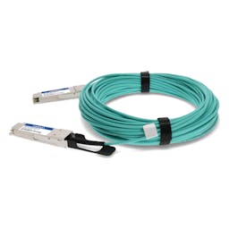 AddOn Networks AOC-Q-Q-40G-25M-AO InfiniBand/fibre optic cable QSFP+ Aqua colour, Silver