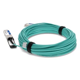 AddOn Networks AOC-Q-Q-40G-25M-AO InfiniBand/fibre optic cable QSFP+ Aqua colour, Silver