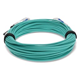 AddOn Networks AOC-Q-Q-40G-25M-AO InfiniBand/fibre optic cable QSFP+ Aqua colour, Silver
