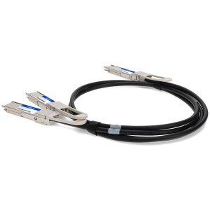 AddOn Networks CAB-D-2Q-400G-2-5M-AO InfiniBand/fibre optic cable 2.5 m QSFP-DD 2x QSFP56 Black, Metallic