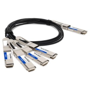 AddOn Networks CAB-D-4Q-400G-2-5M-AO InfiniBand/fibre optic cable 2.5 m QSFP-DD 4xQSFP56 Black, Silver