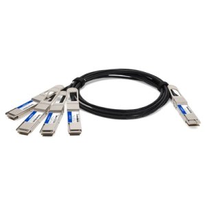 AddOn Networks CAB-D-4Q-400G-2-5M-AO InfiniBand/fibre optic cable 2.5 m QSFP-DD 4xQSFP56 Black, Silver