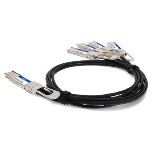 AddOn Networks CAB-D-4Q-400G-2-5M-AO InfiniBand/fibre optic cable 2.5 m QSFP-DD 4xQSFP56 Black, Silver