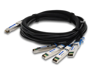 AddOn Networks CAB-Q-4S-100G-2-5M-AO InfiniBand/fibre optic cable 2.5 m QSFP28 4x SFP28 Black, Metallic
