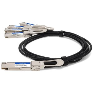 AddOn Networks DAC-Q56DD4Q562-5M-AO InfiniBand/fibre optic cable 2.5 m QSFP-DD 4x QSFP56 Black, Metallic