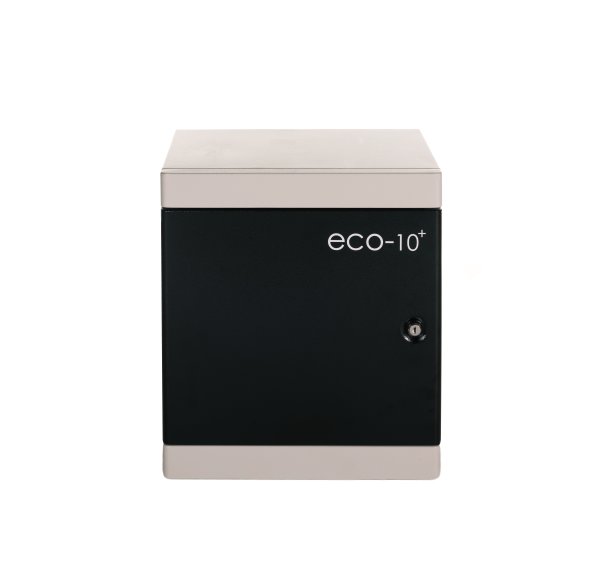 Compucharge Eco-10 - Storage & charging cabinet for up to 10 iPads or tablets. Includes wall fitting and 2 user keys additional / replacment keys can be ordered using part code 64003. Supplied by Hypertec.