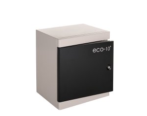 Compucharge Eco-10 - Storage & charging cabinet for up to 10 iPads or tablets. Includes wall fitting and 2 user keys additional / replacment keys can be ordered using part code 64003. Supplied by Hypertec.