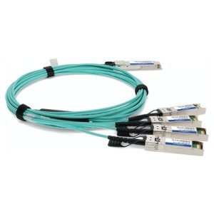 AddOn Networks FG-TRAN-QSFP-4SFP-15-AO InfiniBand/fibre optic cable 15 m 4 x QSFP+ QSFP+ Aqua colour
