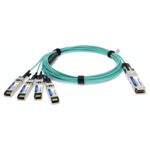 AddOn Networks FG-TRAN-QSFP-4SFP-15-AO InfiniBand/fibre optic cable 15 m 4 x QSFP+ QSFP+ Aqua colour