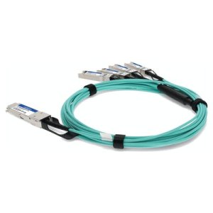 AddOn Networks FG-TRAN-QSFP-4SFP-15-AO InfiniBand/fibre optic cable 15 m 4 x QSFP+ QSFP+ Aqua colour