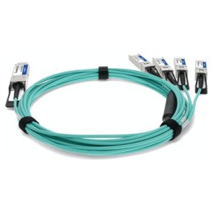 AddOn Networks FG-TRAN-QSFP-4SFP-7-AO InfiniBand/fibre optic cable 7 m QSFP+ 4 x QSFP+ Aqua colour, Silver