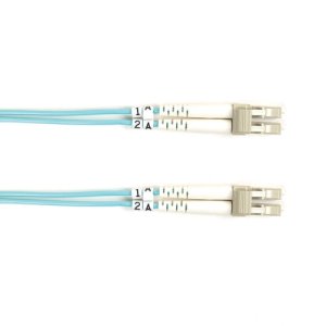 Black Box FO10G-LSZH-002M-LCLC InfiniBand/fibre optic cable 2 m LC Aqua colour