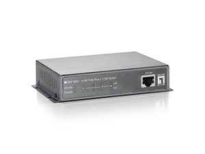 LevelOne 5-Port Gigabit PoE Switch, 802.3at/af PoE, 4 PoE Outputs, 115W