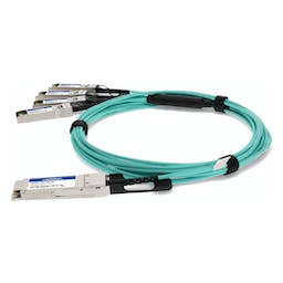 AddOn Networks JG331A-AOC-7M-AO InfiniBand/fibre optic cable QSFP+ Aqua colour, Silver