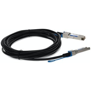 AddOn Networks JNPQSPSP28GDC1-5M-AO InfiniBand/fibre optic cable 1.5 m QSFP28 SFP28 DAC Silver, Black