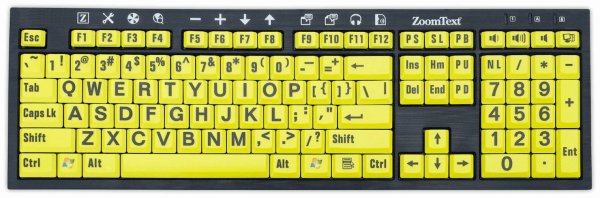 Hypertec K-ZT-BY keyboard Office USB QWERTY English Black, Yellow