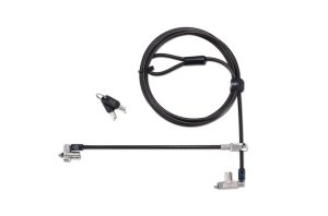 Kensington Slim N17 2.0 Keyed Dual Head Laptop Lock for Wedge-Shaped Slots