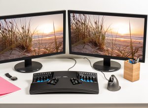 Kinesis Advantage2-UK keyboard Office USB QWERTY English Black