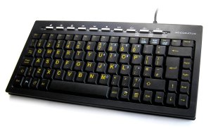 Accuratus miniHIVIS keyboard USB QWERTY English Black