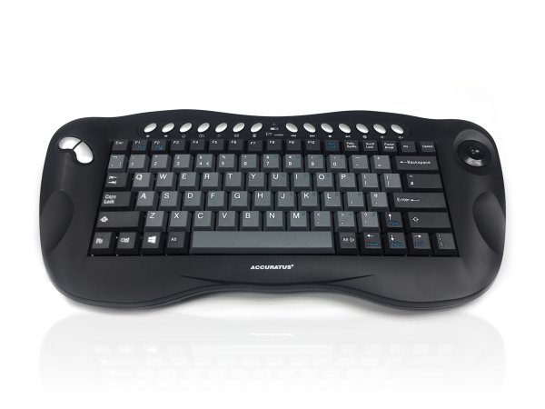 Accuratus Toughball 2 keyboard Office RF Wireless QWERTY UK English Black, Grey