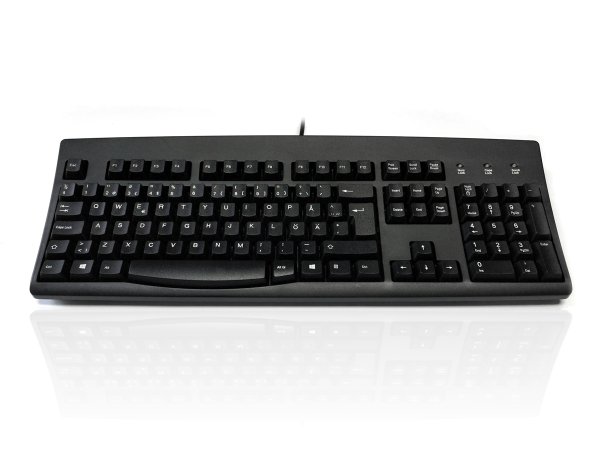 Accuratus 260 keyboard Universal USB + PS/2 Swedish Black