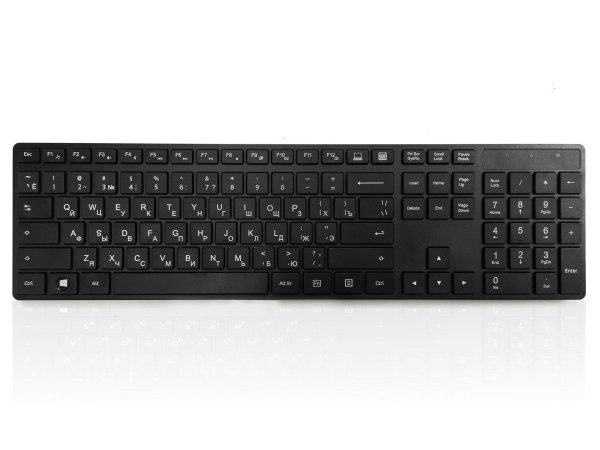 Accuratus KYBAC301-BTBK-CY keyboard Universal RF Wireless + Bluetooth QWERTY Russian Black