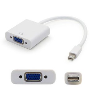 Apple MB572Z/B Compatible 20.00cm (8.00in) Mini-DisplayPort Male to VGA Female White Adapter Cable