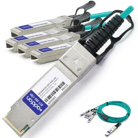 AddOn Networks MC2609125-007-AOC-AO InfiniBand/fibre optic cable 7 m QSFP+ 4xSFP+ Green