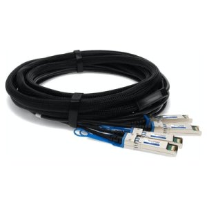 AddOn Networks MC2609130-005-AO InfiniBand/fibre optic cable 5 m QSFP+ 4xSFP+ Black