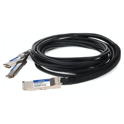 AddOn Networks MCP7H50-H01AR30-AO InfiniBand/fibre optic cable 1.5 m QSFP56 2xQSFP56 Black, Silver
