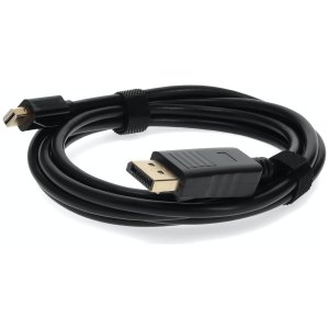 3ft Mini-DisplayPort 1.1 Male to DisplayPort 1.1 Male Black Cable