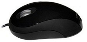 An Accuratus product. The Image mouse is 3 button mouse with extra wide scroller illuminated in blue. USB connected and a optical 800Dpi sensor it is suitable for both left and right handed users. Available in a variety of colours this is the Black option