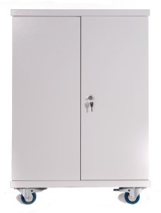 Compucharge RM/Budget moveIT miniBus with Data tranfer via USB or Wifi - Storage & charging trolley for up to 30 netbooks Chromebooks or tablets. Includes 2 user keys additional / replacment keys can be ordered using part code 64003. Supplied by Hypertec.