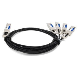 AddOn Networks Q400G-4Q56G-PDAC1M-AO InfiniBand/fibre optic cable 1 m 4xQSFP56 QSFP-DD Black, Silver