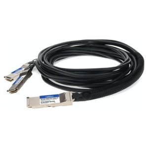 AddOn Networks Q56-2Q56-200GB-PDAC1-5MIBLZ-AO InfiniBand/fibre optic cable 1.5 m QSFP56 2xQSFP56 Black, Grey