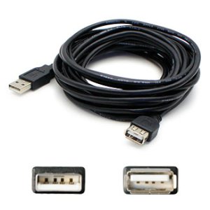 5 pack of HP Q6264A Compatible 1.82m (6.00ft) USB 2.0 (A) Male to USB 2.0 (B) Male Black Cable