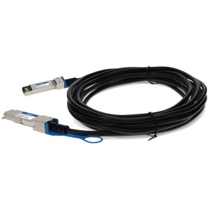 AddOn Networks QSF281SP28PDC2-5M-AO InfiniBand/fibre optic cable 2.5 m QSFP28 1xSFP28 Black