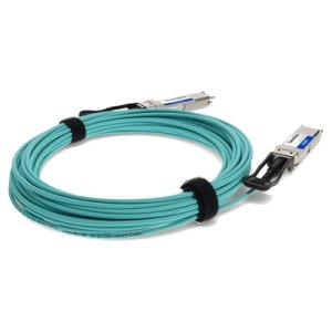 AddOn Networks QSFP-200GB-AOC10M-AO InfiniBand/fibre optic cable 10 m QSFP56 Green, Silver