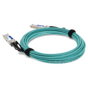 AddOn Networks QSFP-200GB-AOC20M-AO InfiniBand/fibre optic cable 20 m QSFP56 Green, Silver