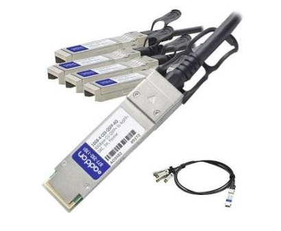 AddOn Networks QSFP-4SFP-ADAC10M-AO InfiniBand/fibre optic cable 10 m QSFP+ SFP+ Black