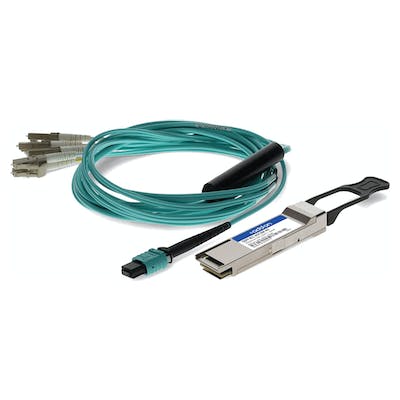 AddOn Networks QSFP-8LC-AOC3M-AO InfiniBand/fibre optic cable 3 m QSFP+ MPO Aqua colour