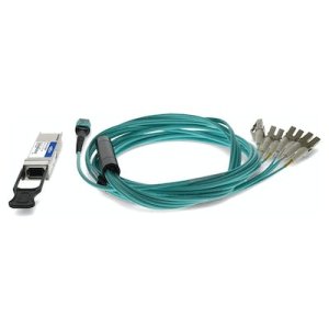 AddOn Networks QSFP-8LC-AOC3M-AO InfiniBand/fibre optic cable 3 m QSFP+ MPO Aqua colour
