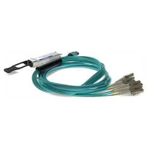 AddOn Networks QSFP-8LC-AOC3M-AO InfiniBand/fibre optic cable 3 m QSFP+ MPO Aqua colour