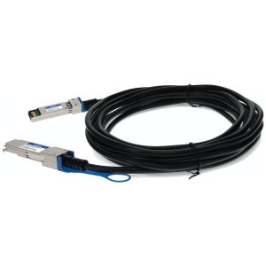 AddOn Networks QSFP281S28DAC0-5M-AO InfiniBand/fibre optic cable 0.5 m QSFP28 SFP28 DAC Black, Silver